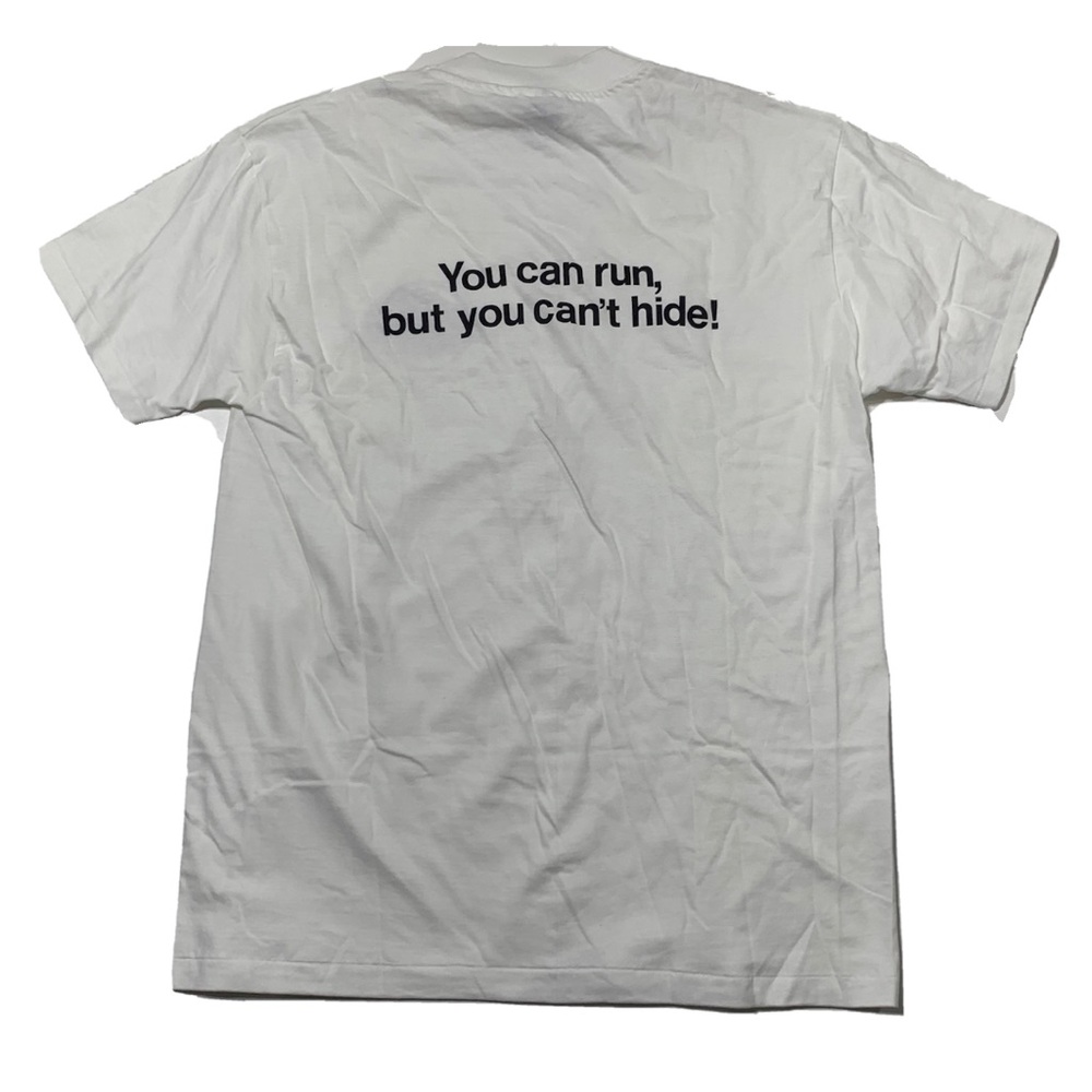 Americas Most Wanted You can run Vintage 90’s USA Single Stitch Mens M White